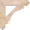 Ekena Millwork Merced Arts and Crafts Smooth Bracket w/ Offset Brace, Douglas Fir, 7 1/2"W x 32"D x 32"H BKT0806X32X32MRC03SDF - alternate 3